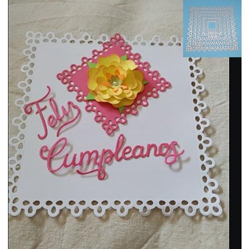 Hand-made 3D stripes, metal cutting templates for photo clippings, decorative paper for business card printing