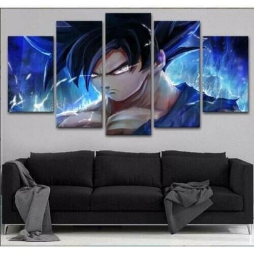 No Framed Canvas 5Pcs Gift Anime Super Instinct Wall Posters Pictures Paintings Home Decor Accessories Living Room Decoration