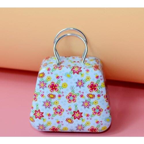 500pcs National flag Mini handbag tin box , tin case wedding candy box storage box Random color