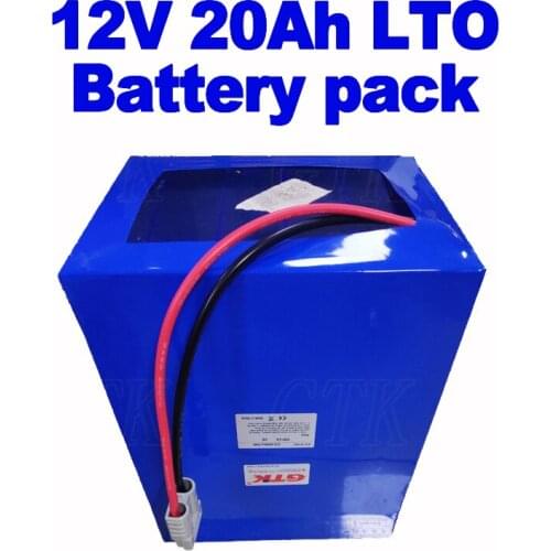 2020 Deep cycle LTO Lithium titanate battery pack 12V 20Ah with smart BMS more than 20000 cycles for disinfection machine etc