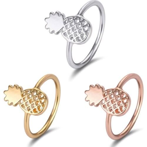 AKOLION Women's Gold Rings