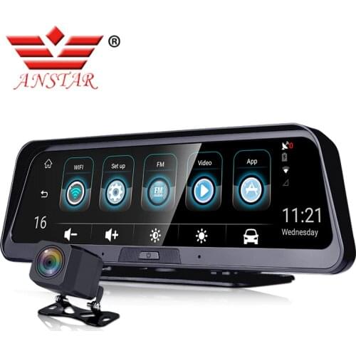 ANSTAR E98 Car Dvr 4G Android Not Built-in Battery Dash Camera 8" Rearview Mirror Camera GPS ADAS Mirror Recorder Dash Cam
