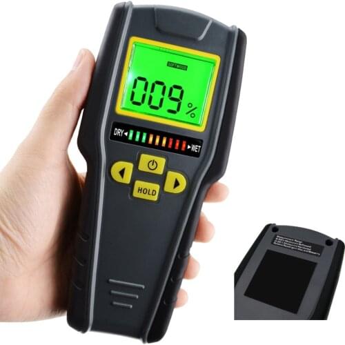 Digital Pinless Non-invasive Inductive Moisture Meter Hard Soft Wood Drywall Masonry Scanner Wet Dry Tester Traders Craftsmen