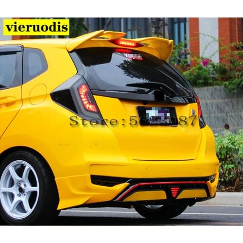 For Honda JAZZ Fit Roof Spoiler Wing JDM Gk5 2014-2019Year Carbon Fibre Sport Car Refitting Accessories