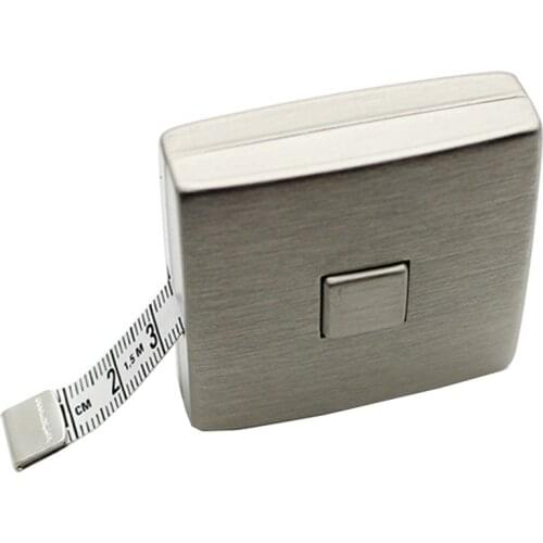 German original Clothing tape Tape metal Brushed shell 1.5 Meters Distance Length Measuring tools 1.5 M