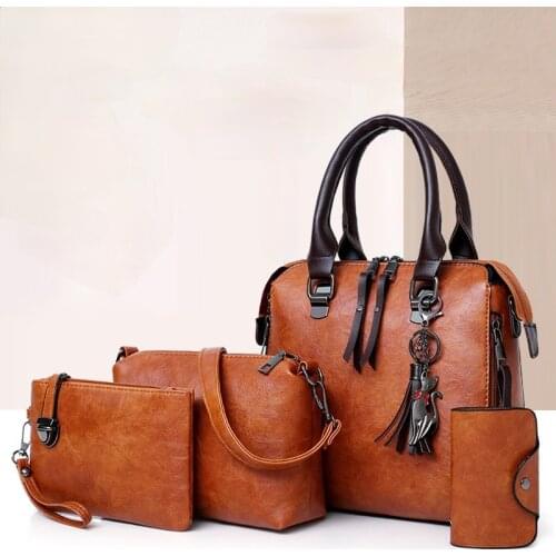 4 In 1 - 2021 Composite Bags Women Shoulder Bag Female Tote Simple Fashion Cross Body Bags Handbags Women PU Purses