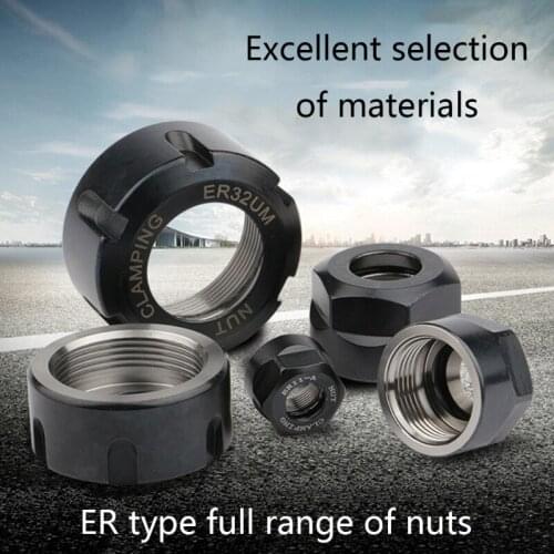 Components ER11/16/20/25/32 A UM High Precision ER Nut CNC Tool Frame Engraving Machine Tool Lathe Durable Practical