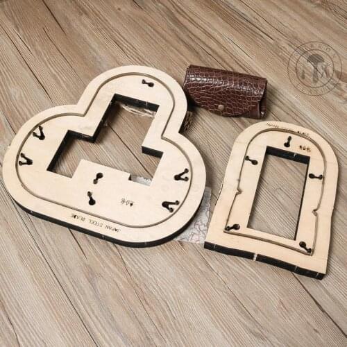 ZONESUN two-in-one coin purse pouch Customized leather cutting die handicraft tool punch cutter mold DIY paper wallet cut die