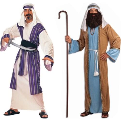 Greek Roman King Queen Costume Arabic Julius Caesar Roman Goddess Prince Fancy Party Cosplay Dress Halloween Clothing for Couple