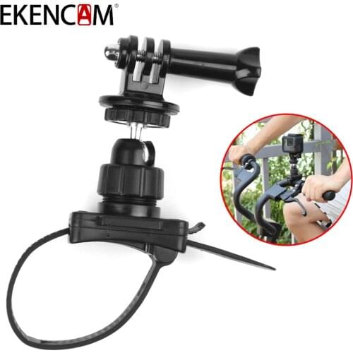 Helmet Bicycle Zip Mount Strap Tripod For Gopro Max Hero 9 8 7 6 SJCAM SJ6 Insta360 one x2 DJI Camera Holder With Adapter