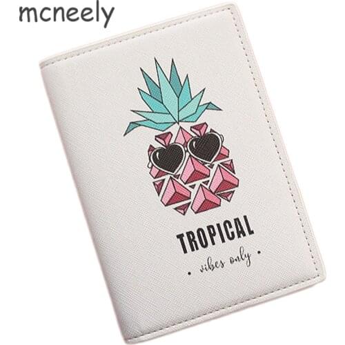 Mcneely Lovely Women Passport Cover Wallet Hot Sale Women Travel Passport Holder Bag Business Card Holder Purse Retro Card Case