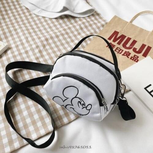 Disney Mickey Mouse Fashion Waterproof Nylon Women Messenger Bags Vintage Ladies Handbag Female Crossbody Bags Shoulder Bags