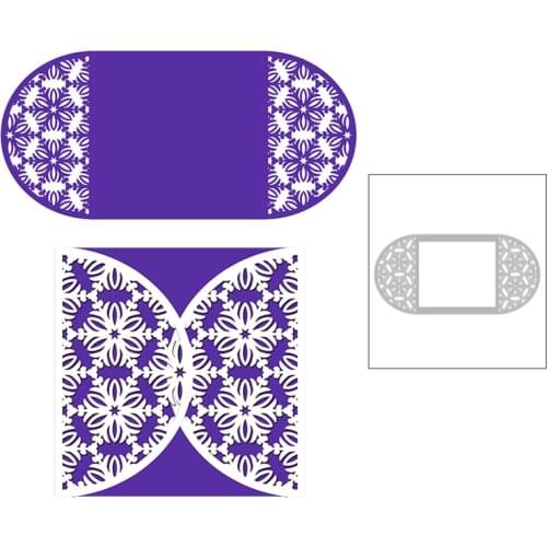 2020 New Christmas Snowflake Border Metal Cutting Dies Frame and Pop Up Die Cut Scrapbooking For Craft Card Making no Stamps Set