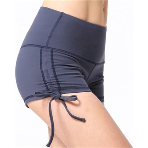 New Drawstring Sport Shorts Running Hips Hot Yoga Fitness Women Shorts