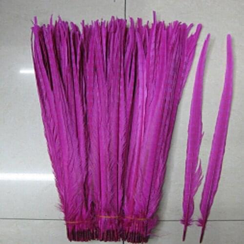 Wholesale 100 PCS / lot of beautiful Mei red chicken tail feathers 50 to 55 cm 20-22 inches celebration decoration