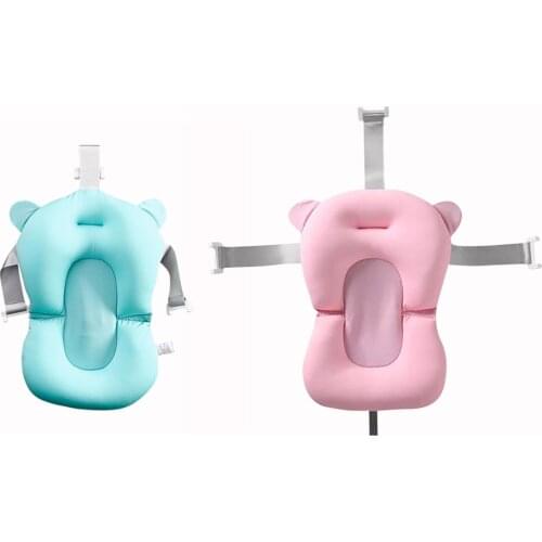 Portable Baby Bath Pad Bathtub Mat Infant Non-Slip Shower Bath Tub Pad Air Cushion for Baby Kids