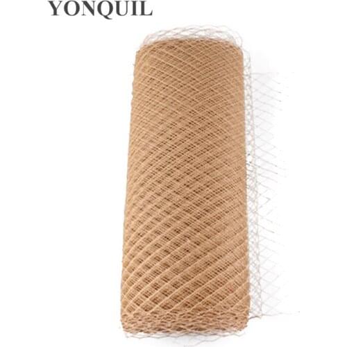 Camel Or 26 Colors 10"(25CM) Bride Birdcage Veiling Millinery Material Hat Veil DIY Hair Accessories 10Yard/Lot