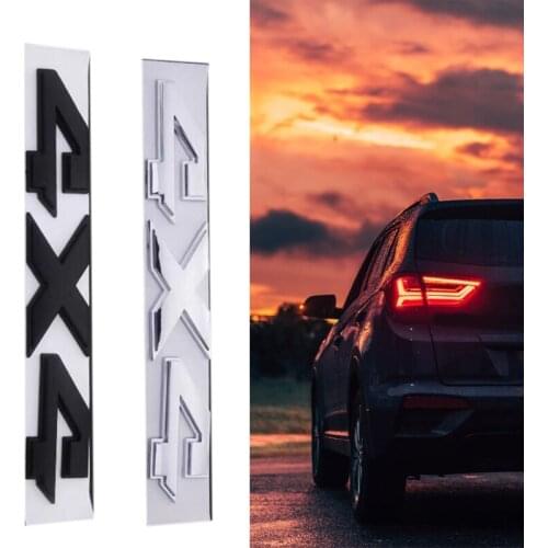 Tailgate Insert Letters Compatible with 4X4 Four-wheel Drive Side Emblem 3D Strong Adhesive Decals 3D Raised Emblems 40GF