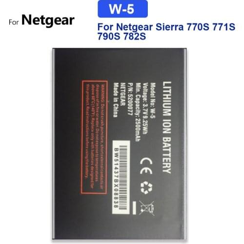 W-5 Replacement Battery For Netgear Sierra 770S 771S 790S 782S Bateria Wireless Router Aircard 2500mAh +Tracking Number