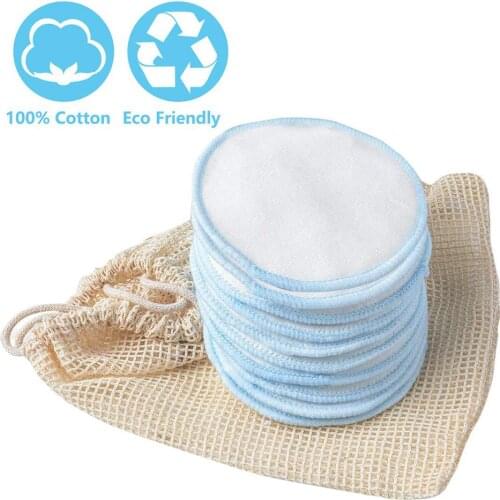 10Pcs Reusable Cotton Pads Face Makeup Remove Pads Wipe Nail Art Cleaning Pads Skin Care Cleaning Tool