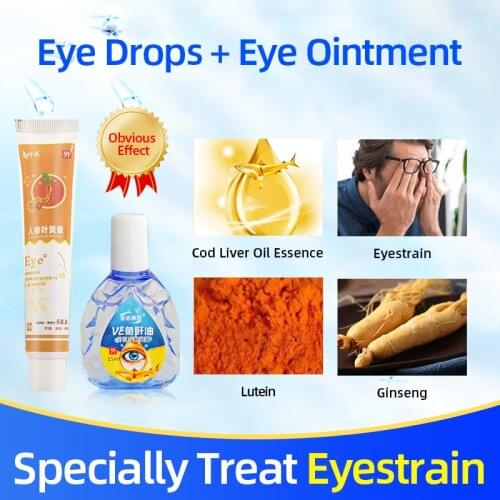 15ml Cod liver oil lumify Eye Drops Cleanning Eyes Detox Eye Drops Relieves Discomfort Health Care Products