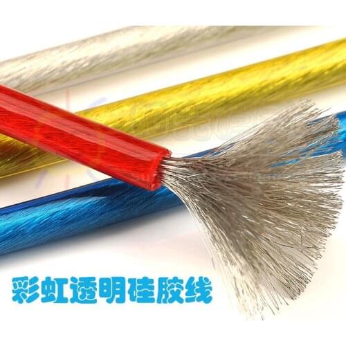 2016 NEW UL 3135 Transparent 12AWG Silicone wire silica gel wires Conductor construction temperature Tinned copper cable