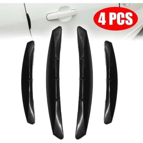 4pcs Silica Gel Car Sticker Door Edge Guards Trim Molding Protection Strip Scratch Auto Crash Barriers Door Guard Collision