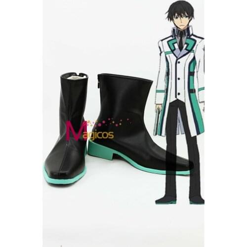 Anime Mahoka Koko no Rettosei Shiba Tatsuya Short Boots Cosplay Party Shoes Custom-made