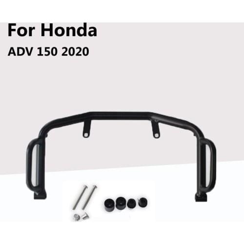 For Honda ADV 150 2020 Dumb Black Protector Parts Artudatech a set Motorcycle Upper and Lower Engine Guard Crash Bar