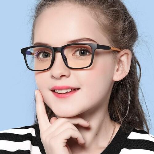 Children Computer Optical Glasses Frame Anti Blue Light Gaming Goggles Transparent Eyewear Frame Kids Fantasia TR90 Super-light