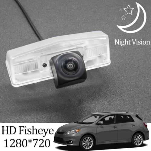 Owtosin HD 1280*720 Fisheye Rear View Camera For Toyota Matrix E140 2009 2010 2011 2012 2013 2014 Car Backup Parking Accessories