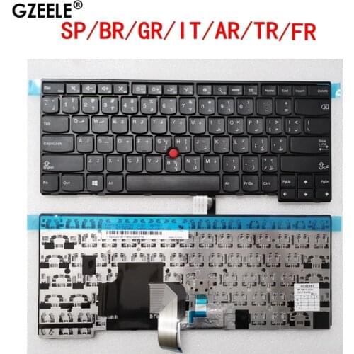 UK/SP/BR/GR/IT/AR/TR/FR for Lenovo T440 T440P T440s T431 E431 L440 T450s L450 L460 L470 T431S T450 e440 e431S T460 Keyboard