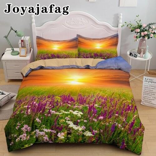 Beautiful Sunset Secnery Bedding Set Queen King Duvet Cover With Pillowcase Single Double Bed Sets Home Textile Drop Shipping