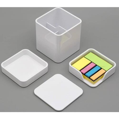 Youpin LEMO Desktop Storage Box Layered Scattered Utensils Pen Refill Note Paper Straight Ruler Scissors for Office