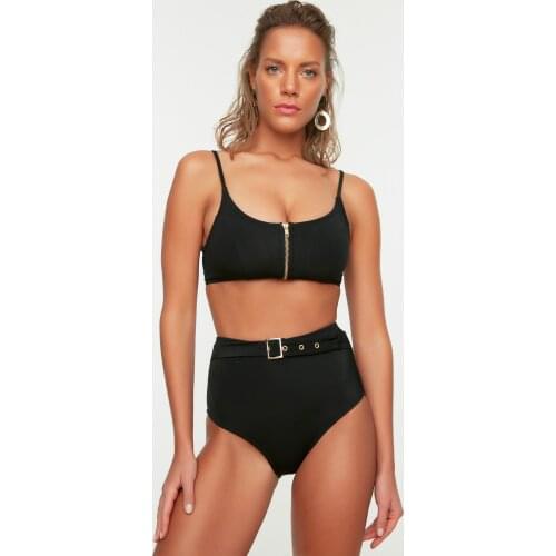 Trendyol High Bel Arched Bikini Bottom TBESS20BA0246