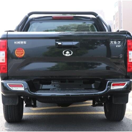 Rear Fog Light Cover Trim Outside Foglight Stickers for Great Wall Pickup Wingle 7 Accessories 2018 2019 2020 2021