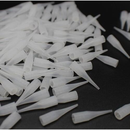 500Pcs 1R/3R/5R Permanent Makeup Needle Tip Tattoo Nozzle Needle Caps For Permanent Makeup Eyebrow Lip Tattoo Machine Gun