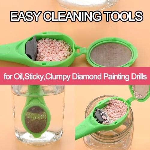 New Easy Clean Tools for Diamond Painting Drills Convenient to Clean Oily Sticky Clumpy Drills for 5D DIY Painting Accessories