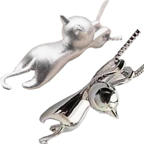 Cute Cat Pendant Clavicle Chain For Women Long Wild Clavicle Chain Refined Fashion Ladies Necklace Clothing Accessories