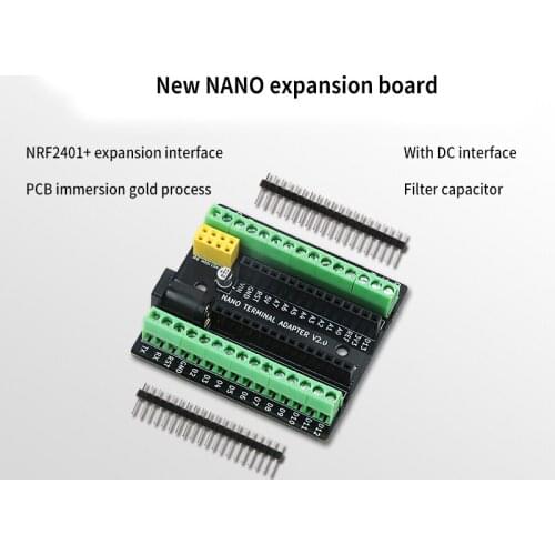 Suitable for Arduino DC NRF2401+ Interface Compatible With Nano V3.0 Expansion Module Development Board