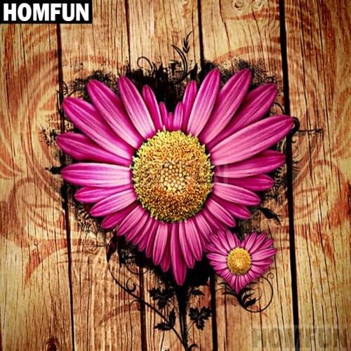 HOMFUN Full Diamond "Heart flower" DIY 5D Diamond Painting Cross Stitch Home Decor Picture Of Rhinestone Handmade A01963