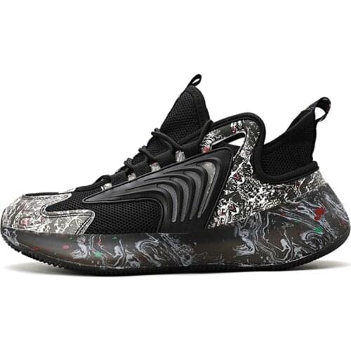 RASMEUP 2021 Mesh Sneakers Summer Breathable Running Shoes Men Graffiti Chinese Style Fashion Footwear High Street Zapatilla