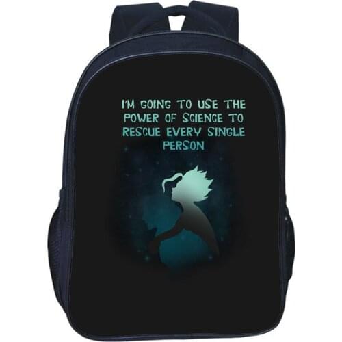 Dr Stone Backpack Teen School Bag Girls Bag Boys Backpack Children Backpacks Anime Cosplay Fashion Bookbag Double Zipper Bookbag