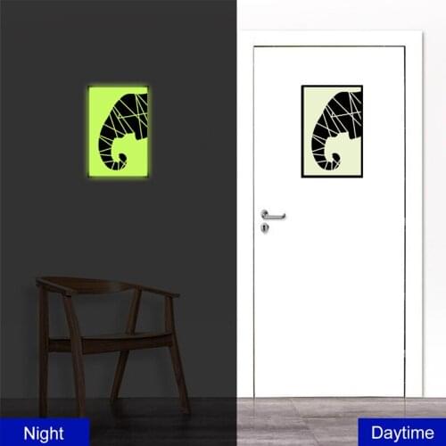 Nordic Ins Style Night View Self-Adhesive Luminous Wall Sticker Art Living Room Bedroom Creative Glowing Sticker Home Decor