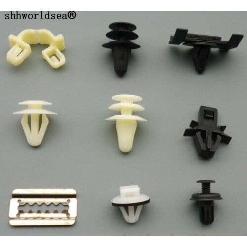 Shhworldsea 100pcs Auto Bumper Clips Retainer Fastener Rivet Door Panel For Toyota For Honda For Mazda