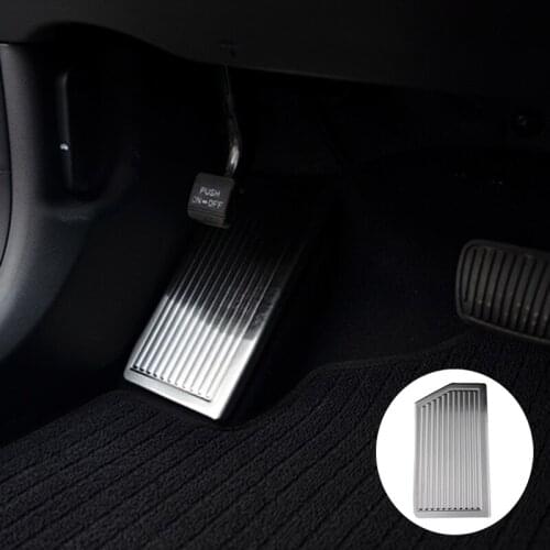 Stainless Steel Car Styling Brake Foot Footrest Pedal Left Foot Rest Pad Cover For Hyundai Tucson 2015 Non-Slip Pad Protection