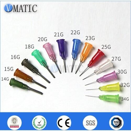 Free Shipping 1,000Pcs/Lot General Purpose 14G-27G Needle 0.5'' Luer Lock Blunt Dispense Needles Wholesales Needle 1/2 Inch