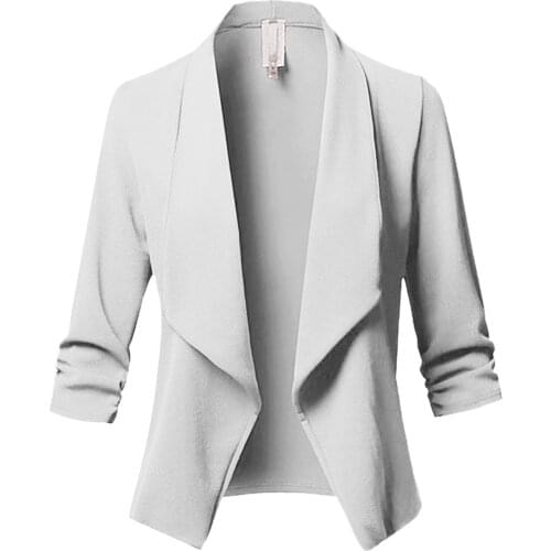 Womens Tailored Coat Cotton And Linen Long And Large Size Suit Jacket Loose Casual Fashion Suit Womens Clothing Women Pure