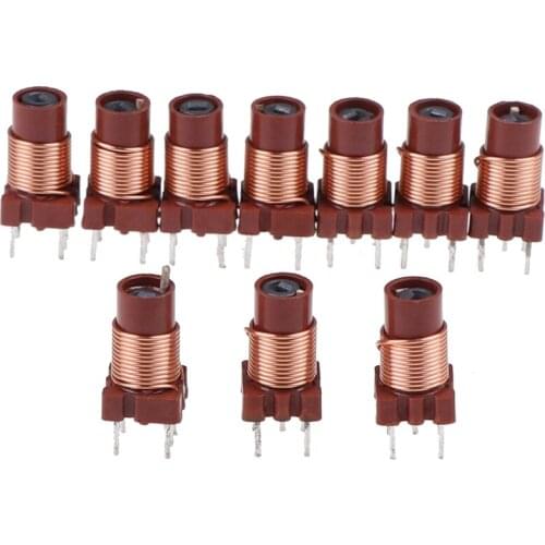 12T 0.6uh-1.7uh Adjustable High-Frequency Ferrite Core Inductor 10pcs/lot