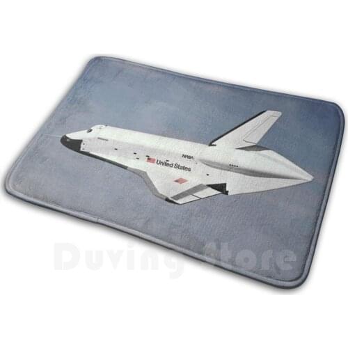 1774. Enterprise Lands At Edwards Carpet Mat Rug Cushion Soft Space Exploration Space Shuttle Prototype Enterprise Shuttle